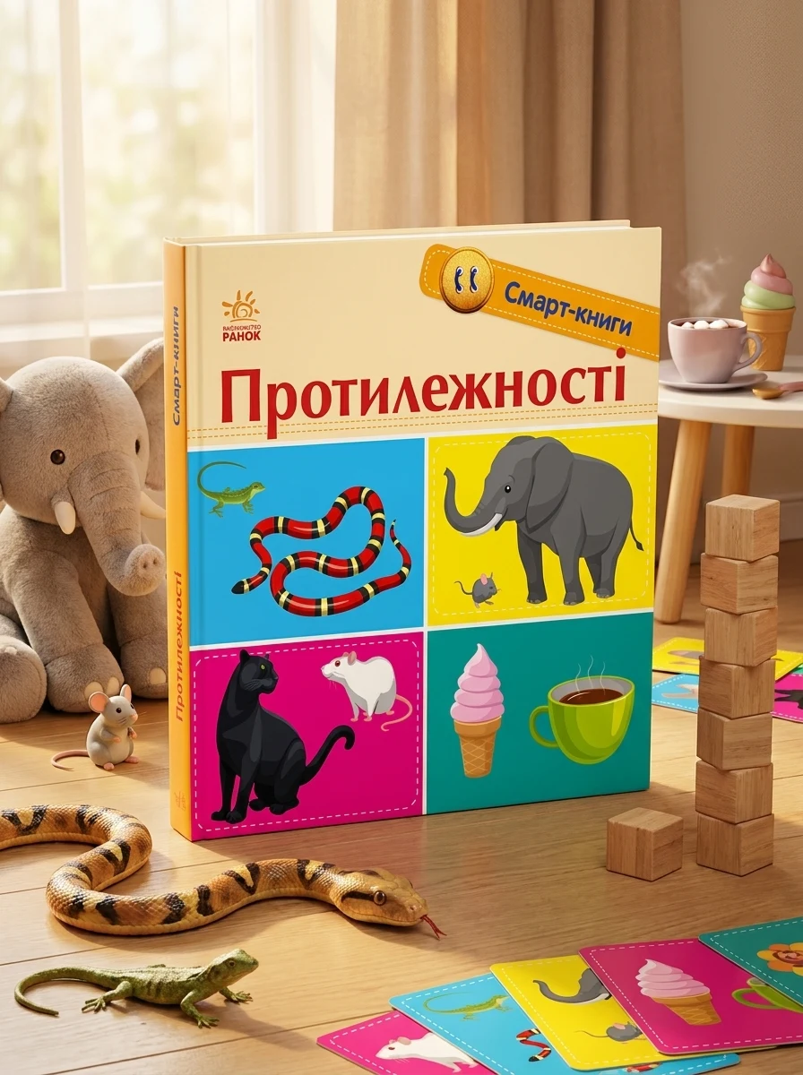 Смарт-книги. Протилежності — Розвивальні книги