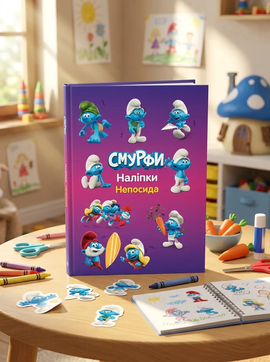 Смурфи. Стікер-пак. Непосидючі — Дитячі наліпки