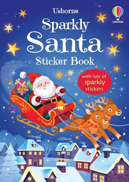 Sparkly Santa. Sticker Book — Usborne