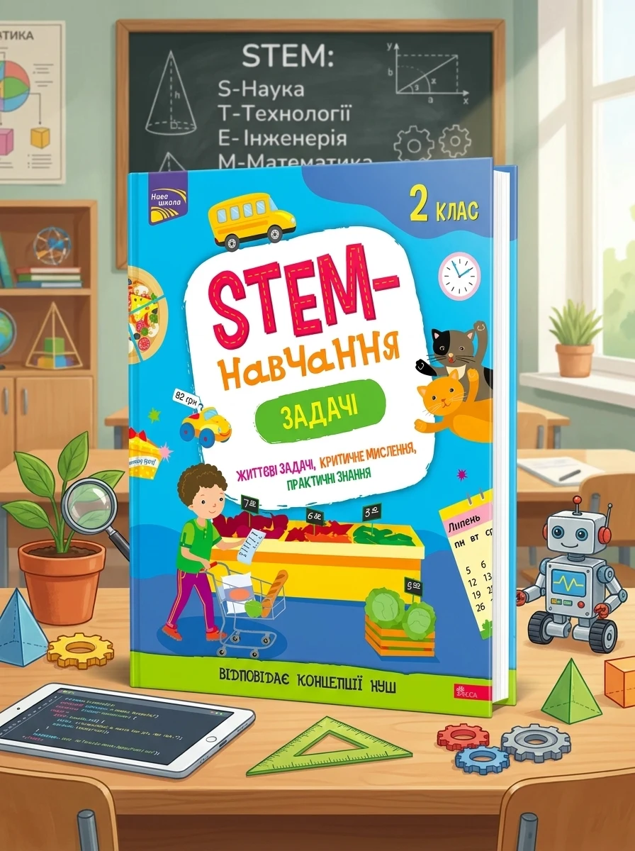 STEM-навчання. Задачі. 2 клас — Пізнавальні книги для дітей