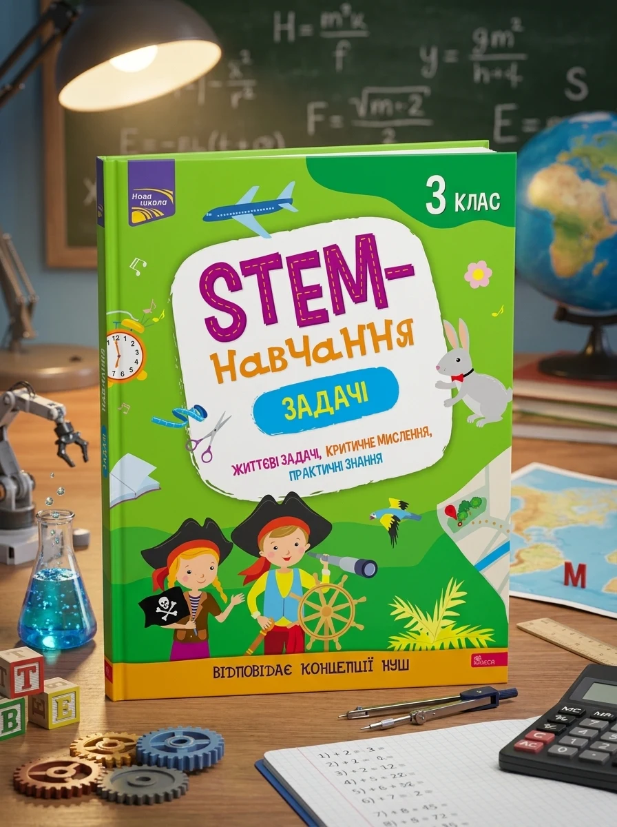 STEM-навчання. Задачі. 3 клас — Пізнавальні книги для дітей