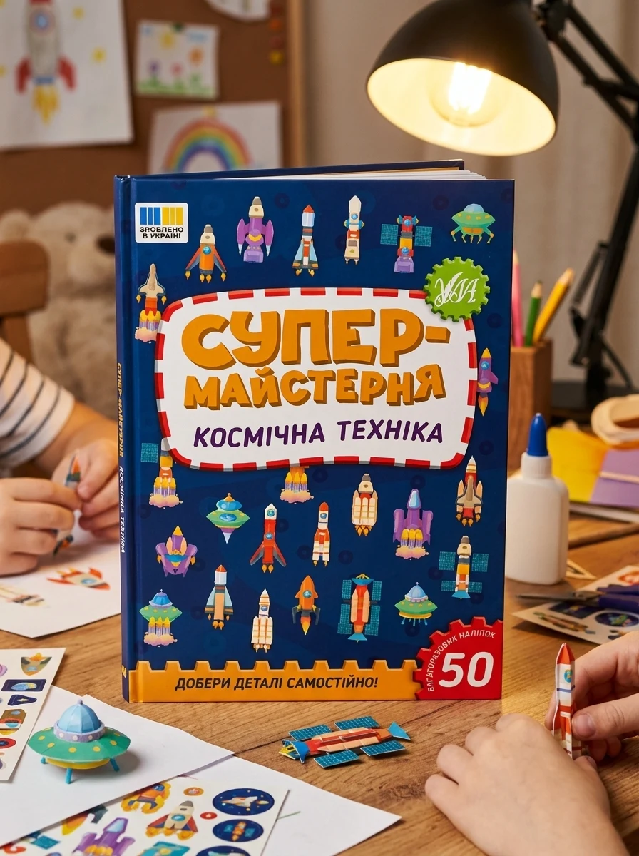 Супермайстерня. Космічна техніка — Книги з наліпками