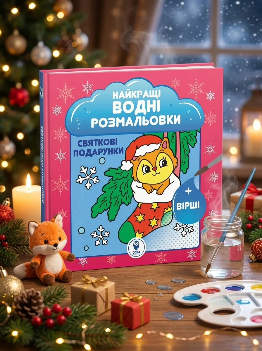 Святкові подарунки. Найкращі водні розмальовки | купити книгу онлайн