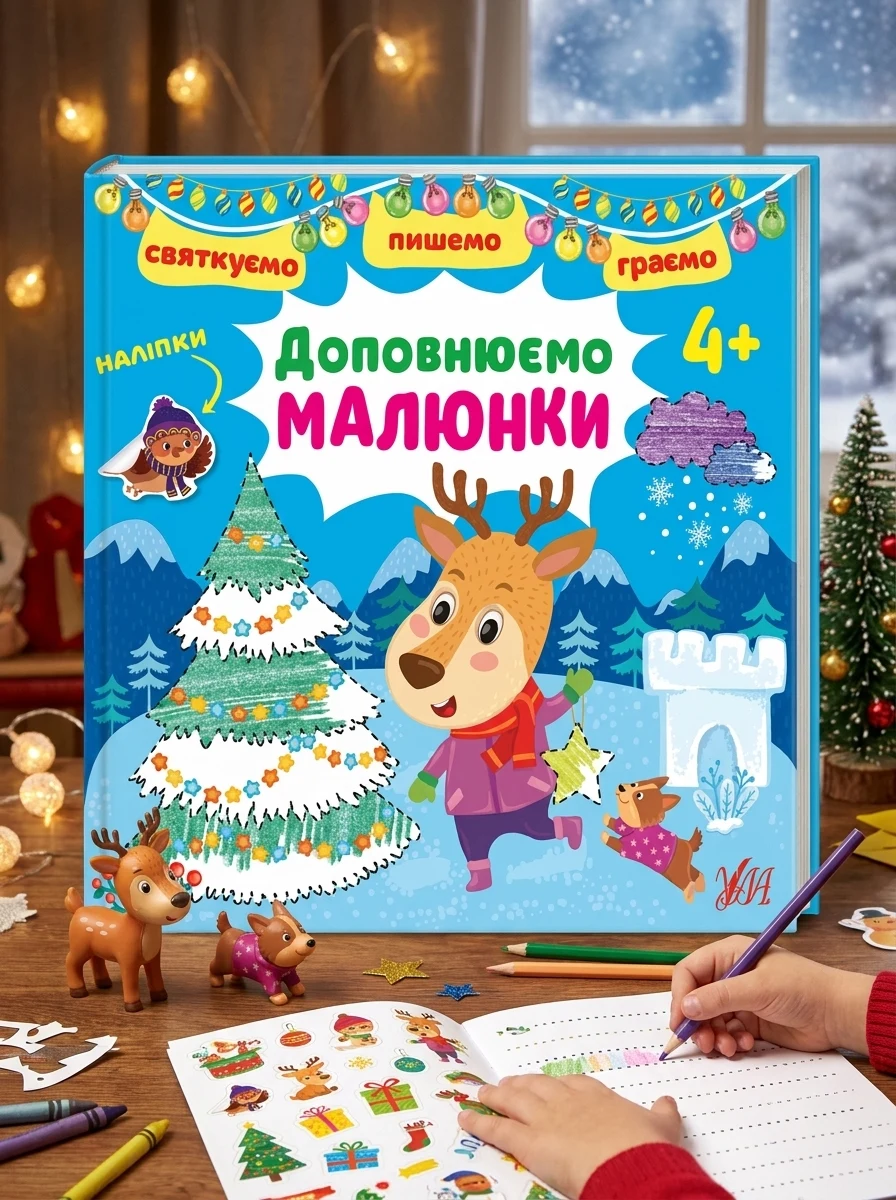 Святкуємо. Пишемо. Граємо. Доповнюємо малюнки. Від 4 років — Книги з наліпками
