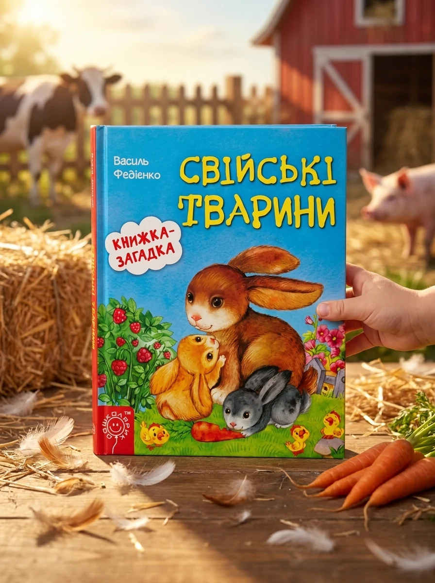 Свіські тварини. Книжка-загадка — фото 2