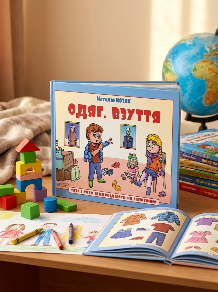 Тата і Тото відповідають на запитання. Одяг. Взуття — Українська дитяча література