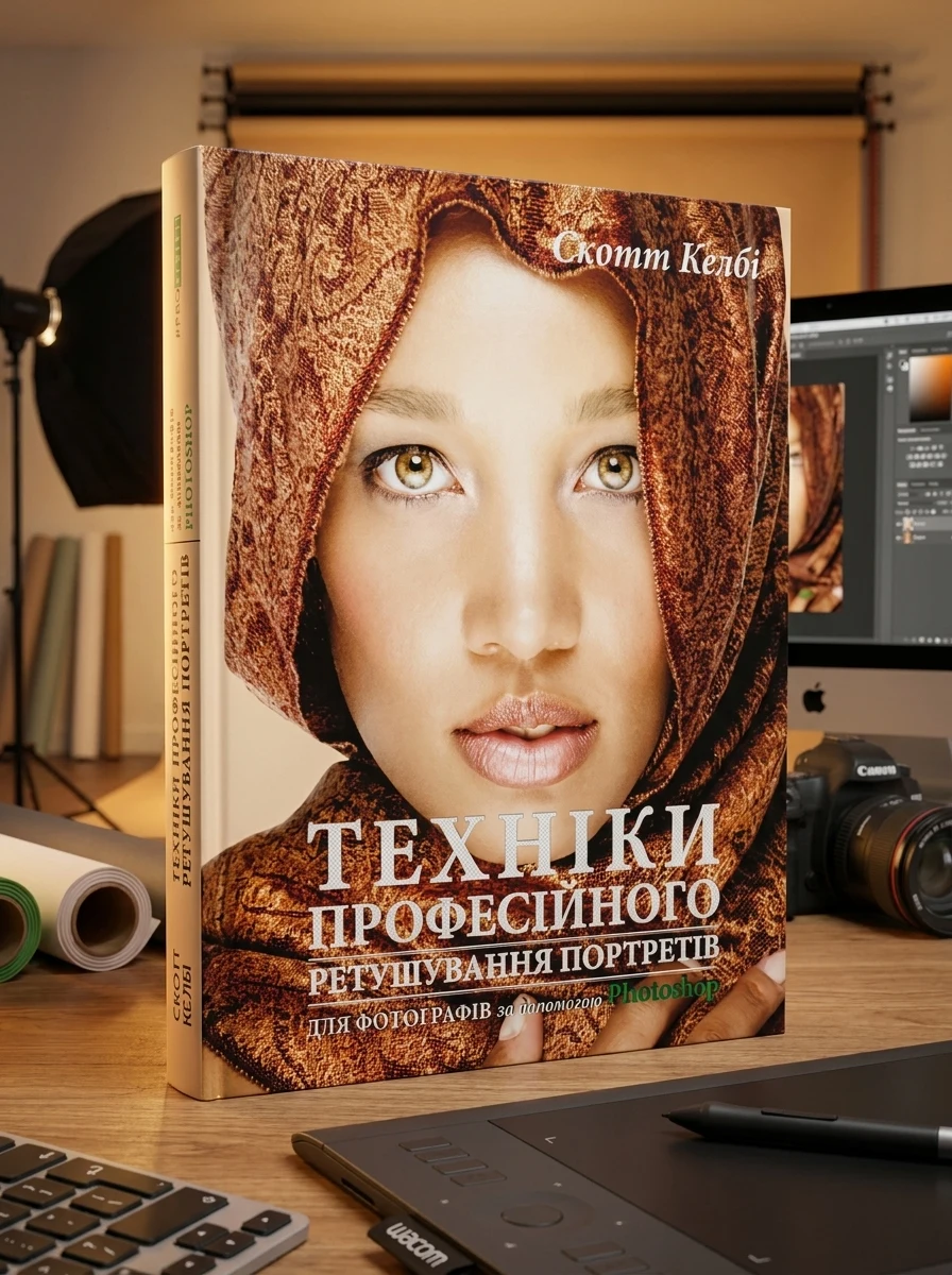 Техніки професійного ретушування портретів для фотографів за допомогою Photo­shop | купити книгу онлайн