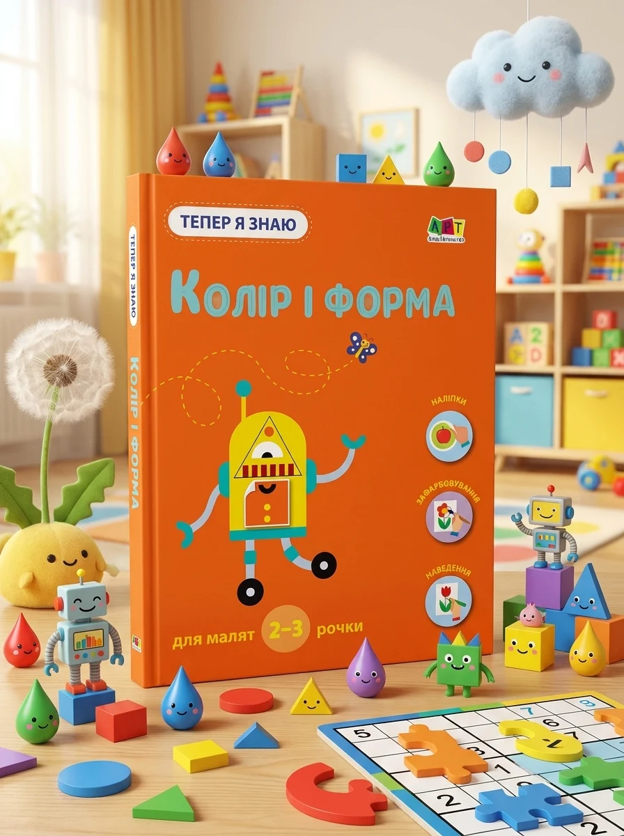 Тепер я знаю. Колір і форма — Розвивальні книги