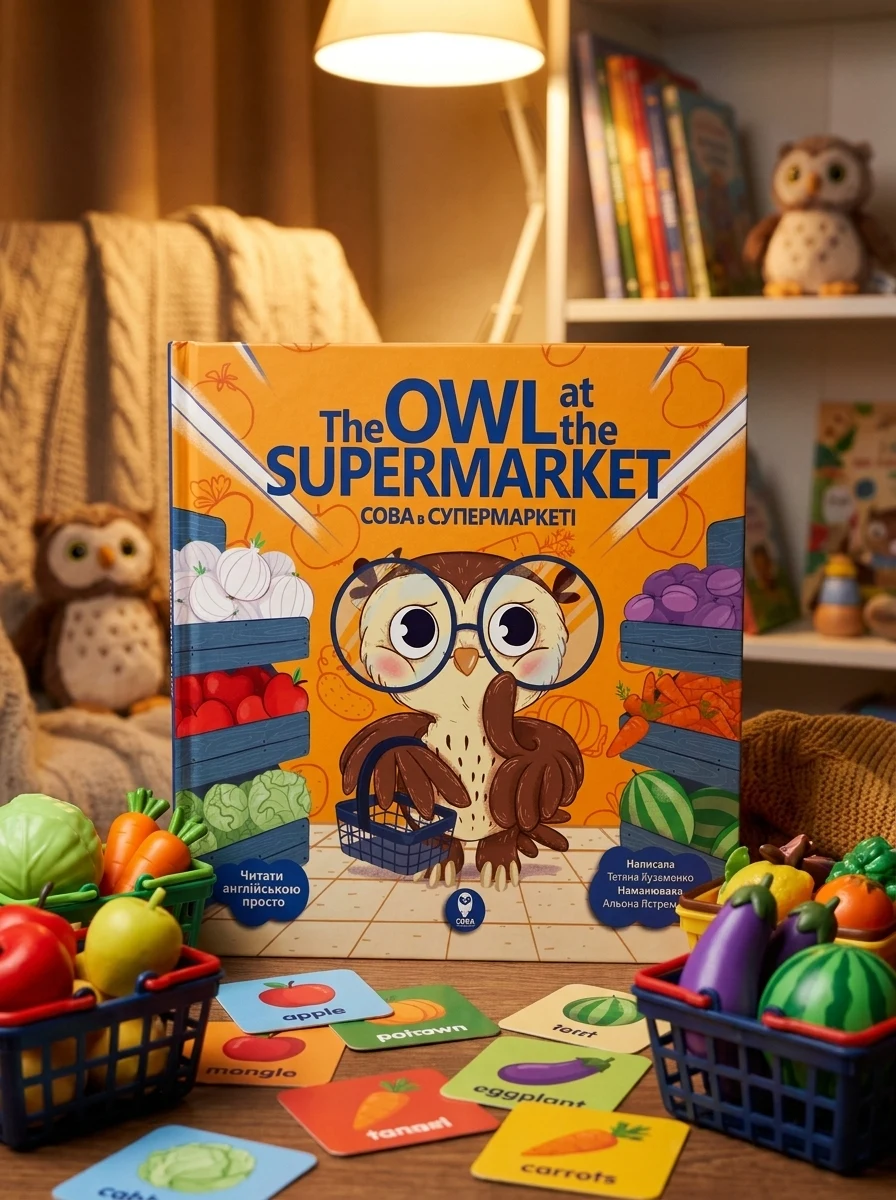 The Owl at the Supermarket. Сова в супермаркеті — Розвивальні книги