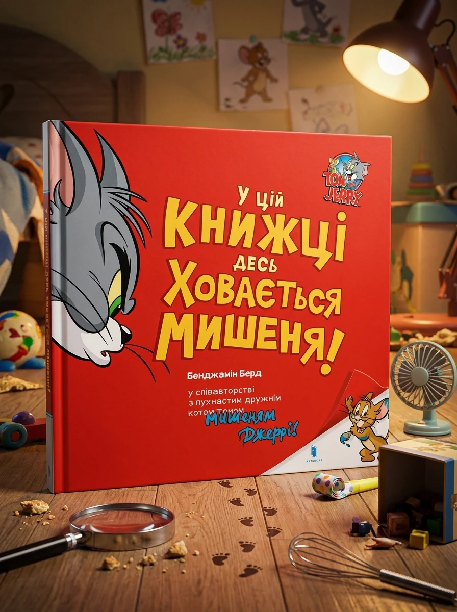 Том і Джеррі. У цій книжці десь ховається мишеня! — Книги-іграшки