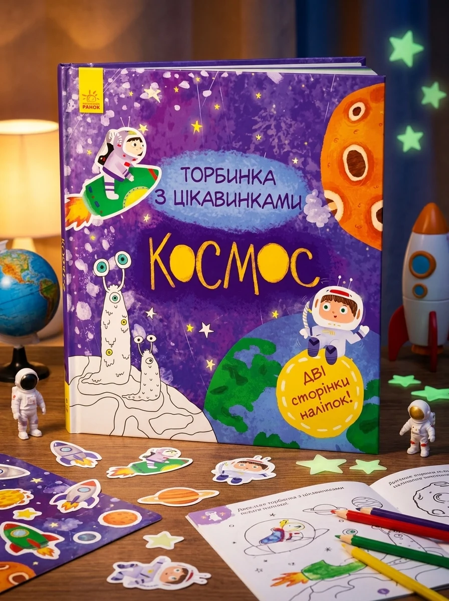 Торбинка з цікавинками. Космос — Книги з наліпками