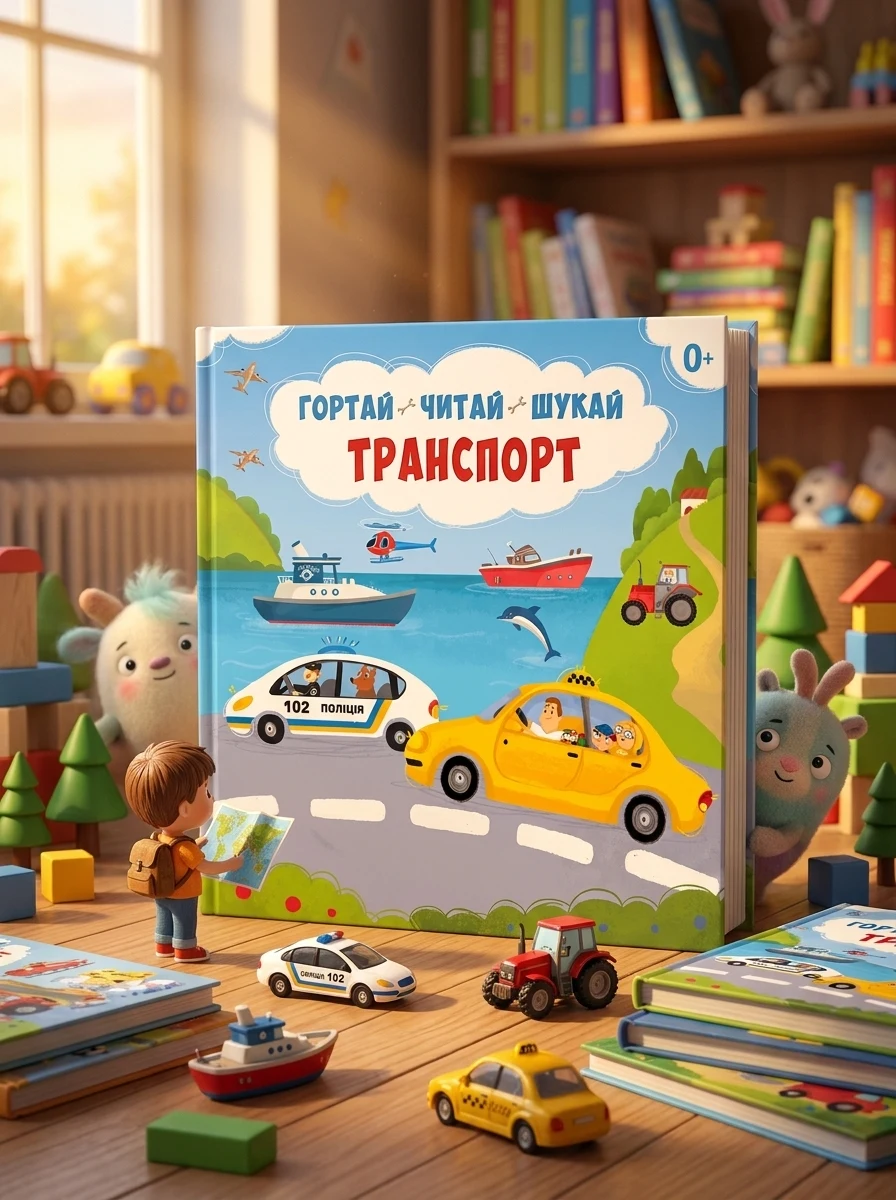 Транспорт. Гортай – Читай – Шукай — Розвивальні книги