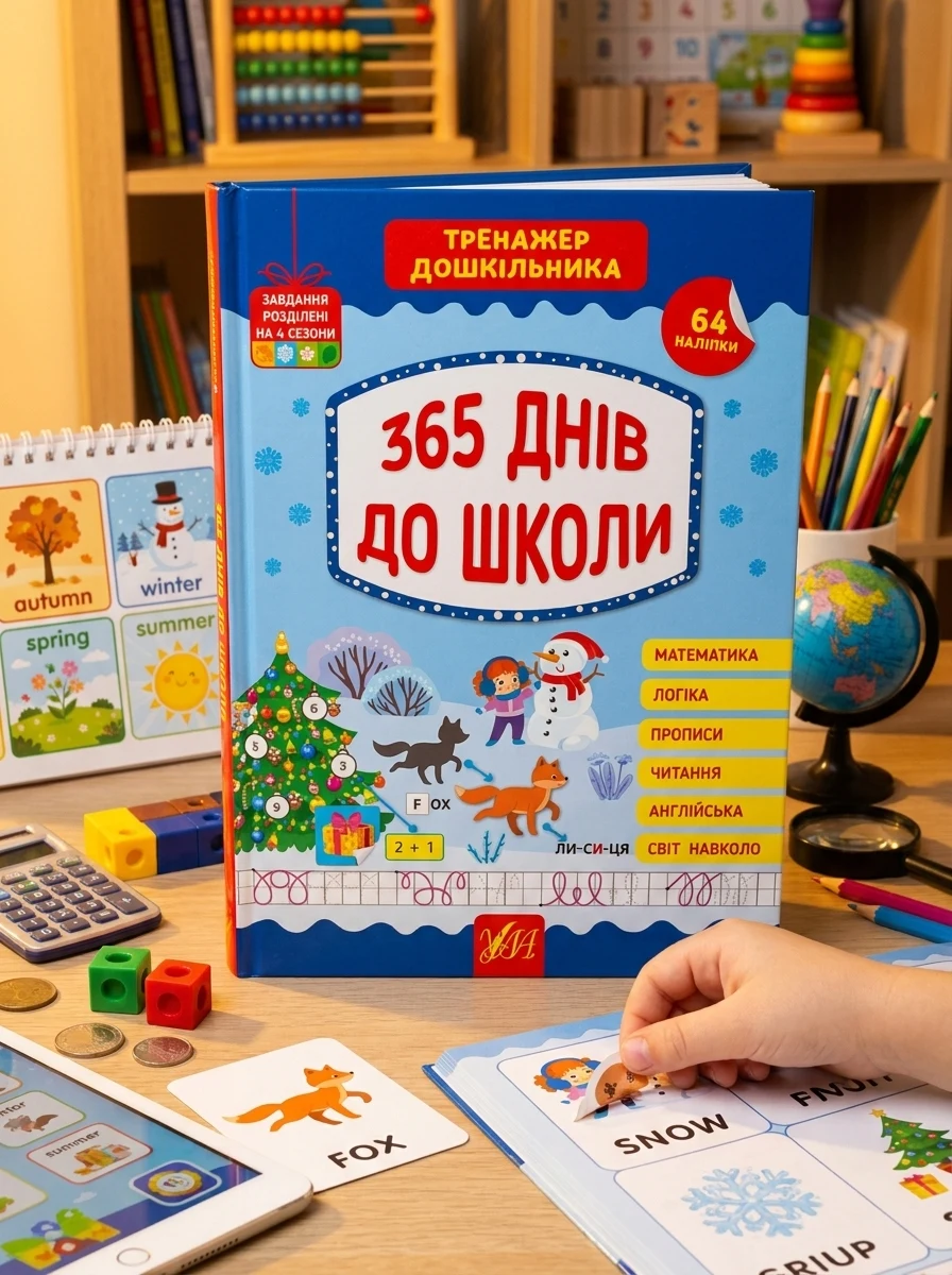Тренажер дошкільника. 365 днів до школи — Розвивальні книги