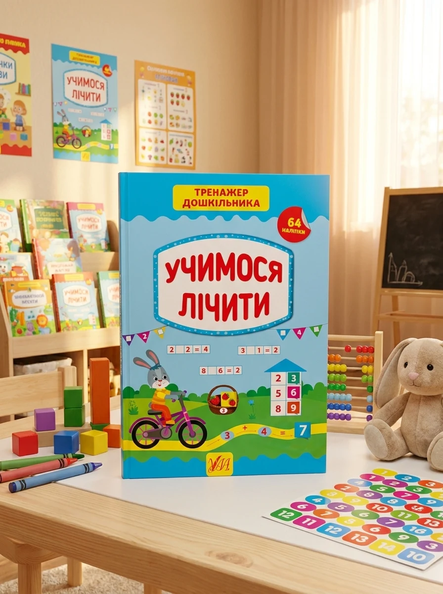 Тренажер дошкільника. Учимося лічити — Розвивальні книги