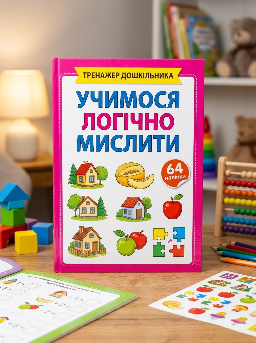 Тренажер дошкільника. Учимося логічно мислити — Розвивальні книги