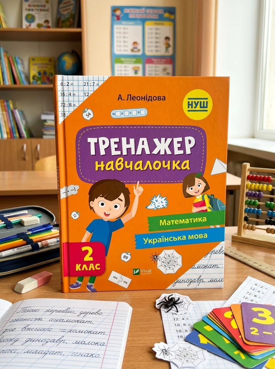 Тренажер-навчалочка. Математика. Українська мова. 2 клас | купити книгу онлайн