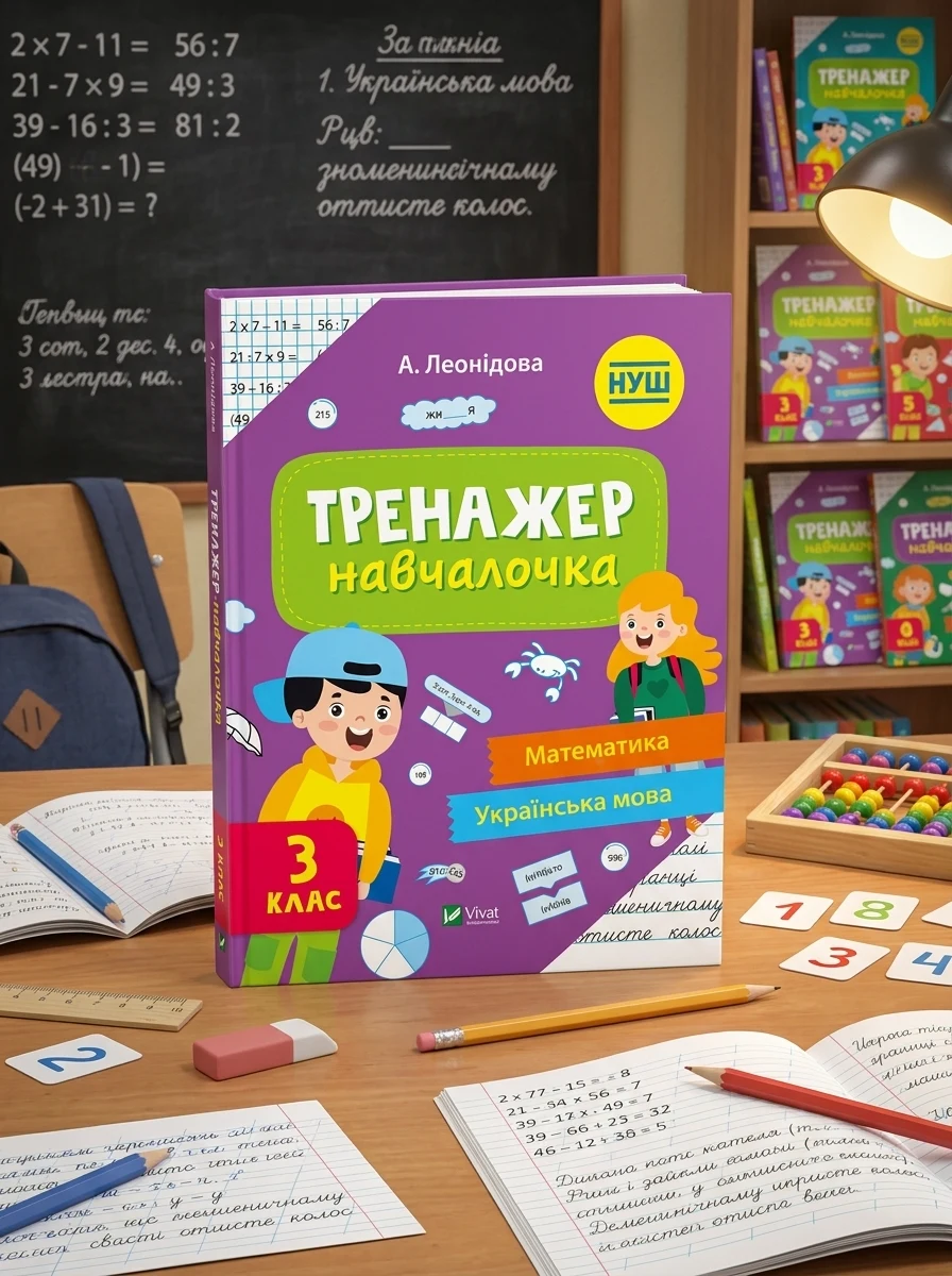 Тренажер-навчалочка. Математика. Українська мова. 3 клас — фото 2