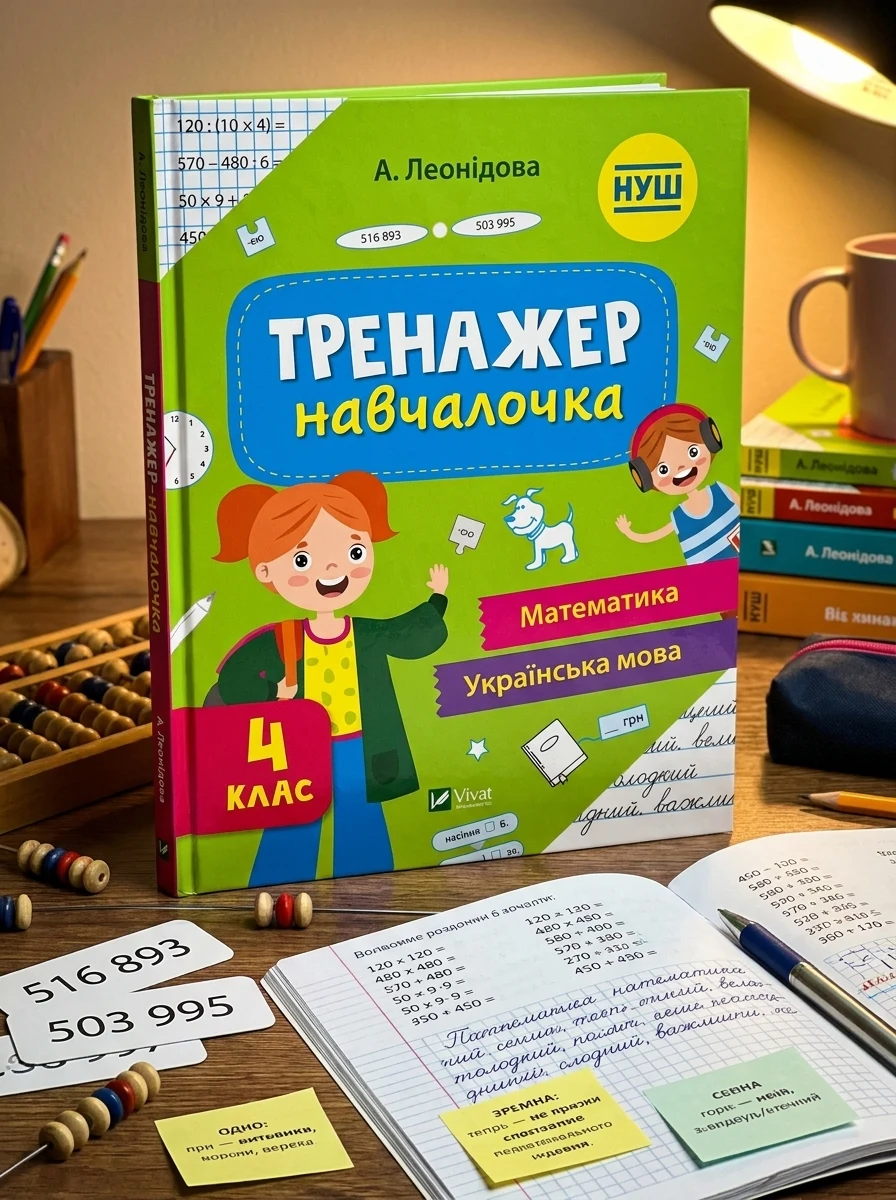 Тренажер-навчалочка. Математика. Українська мова. 4 клас | купити книгу онлайн