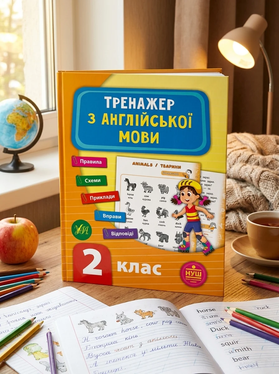Тренажер з англійської мови. 2 клас (НУШ) | купити книгу онлайн