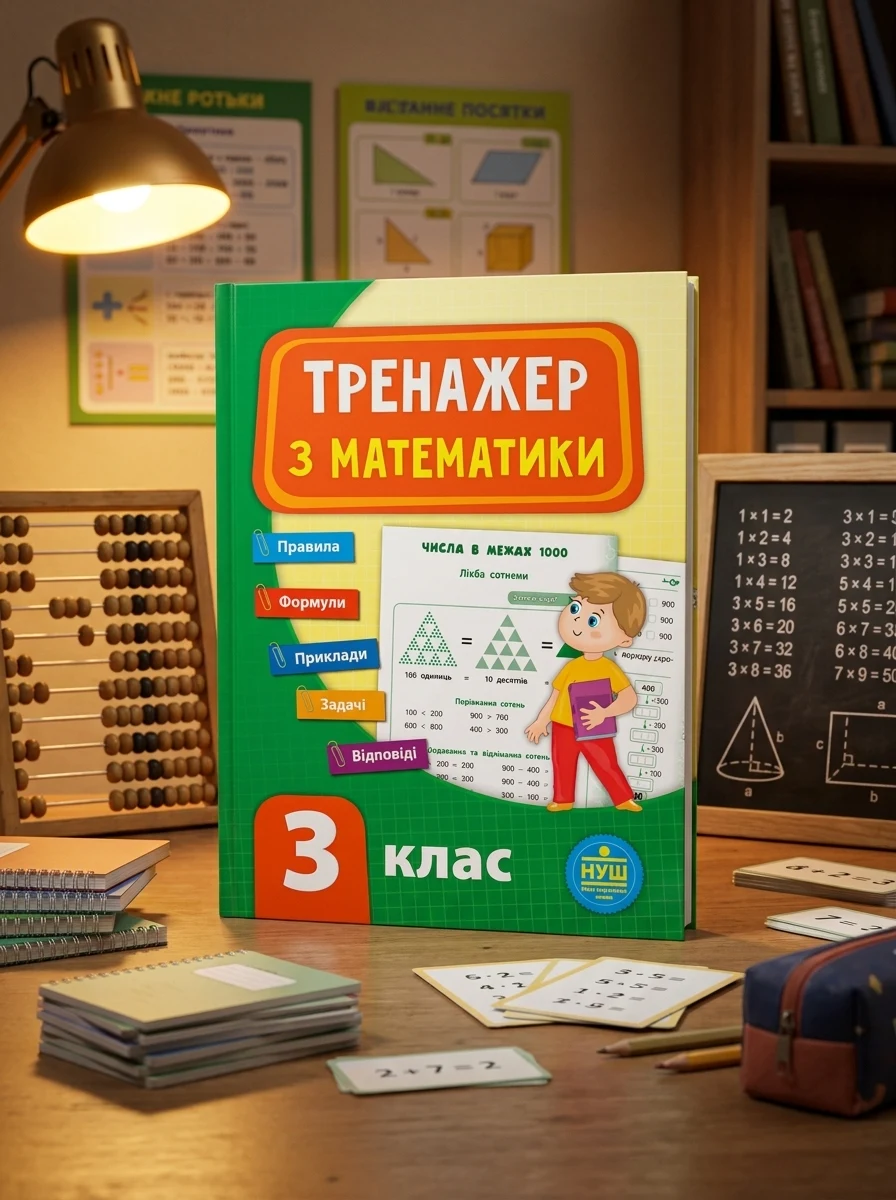 Тренажер з математики. 3 клас (НУШ) | купити книгу онлайн