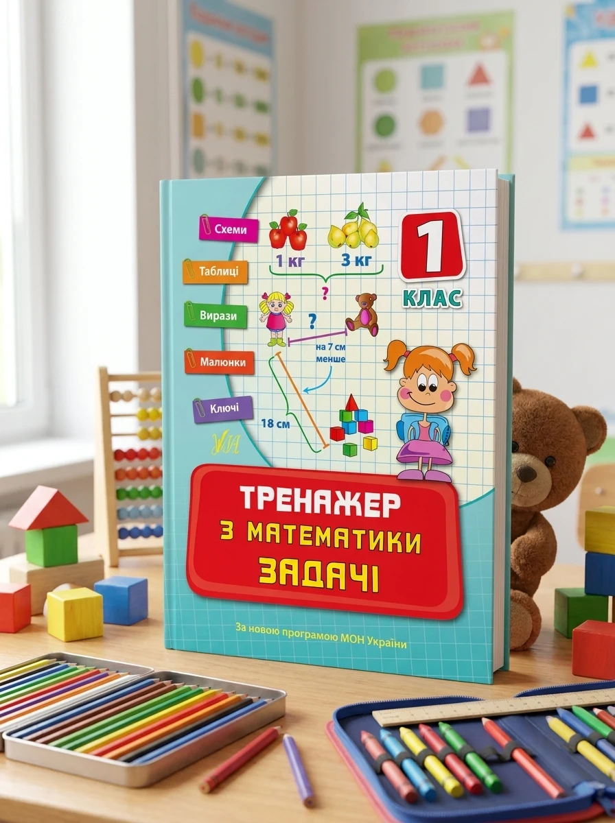 Тренажер з математики. Задачі. 1 клас — Підготовка до школи