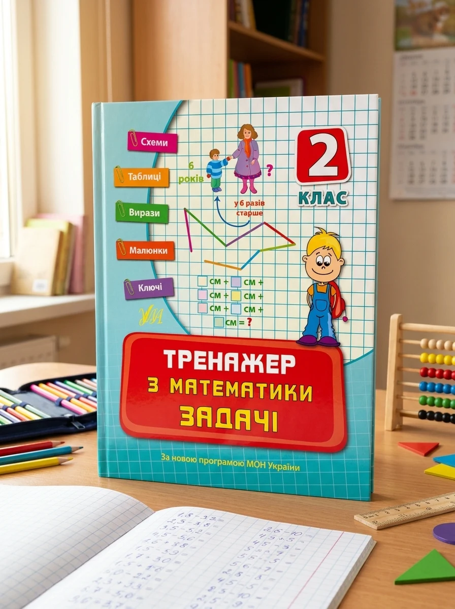 Тренажер з математики. Задачі. 2 клас — Підготовка до школи