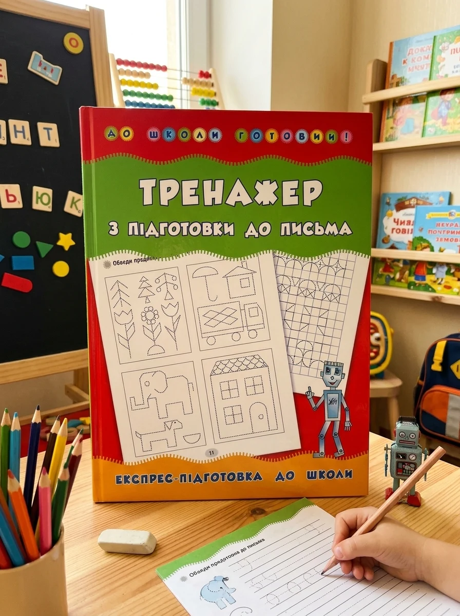 Тренажер з підготовки до письма. Експрес-підготовка до школи — Розвивальні книги