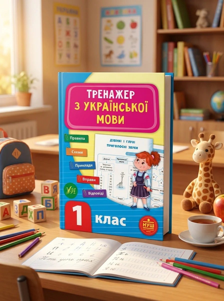 Тренажер з української мови. 1 клас (НУШ) — Книги зі шкільної програми