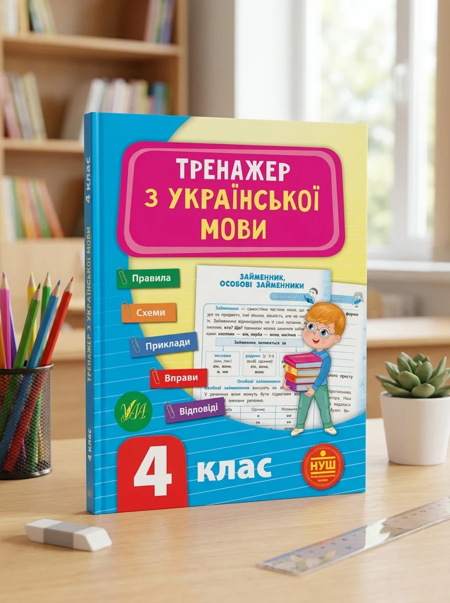 Тренажер з української мови. 4 клас (НУШ) | купити книгу онлайн