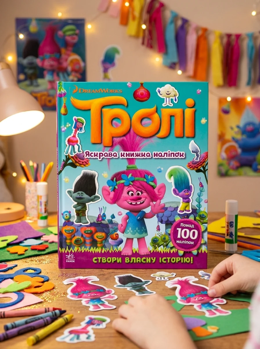 Тролі. Яскрава книжка наліпок — Книги з наліпками