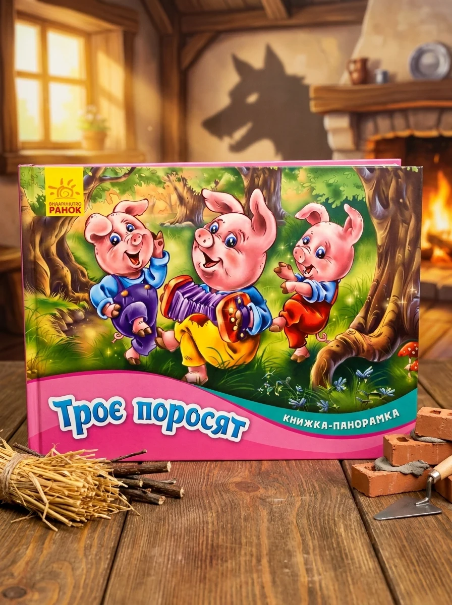 Троє поросят. Книжка-панорамка — Казки
