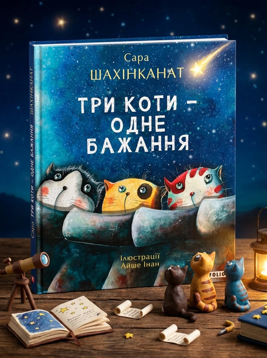 Три коти — одне бажання — Дитяча проза