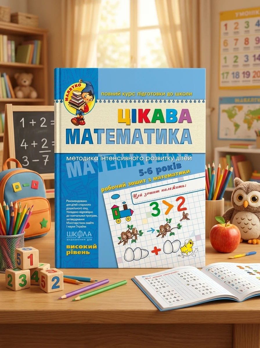 Цікава математика. Високий рівень. 4-6 років — Підготовка до школи