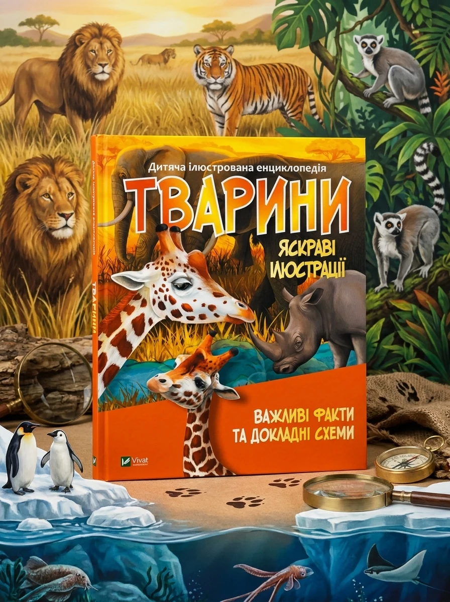 Тварини. Важливі факти та докладні схеми | купити книгу онлайн