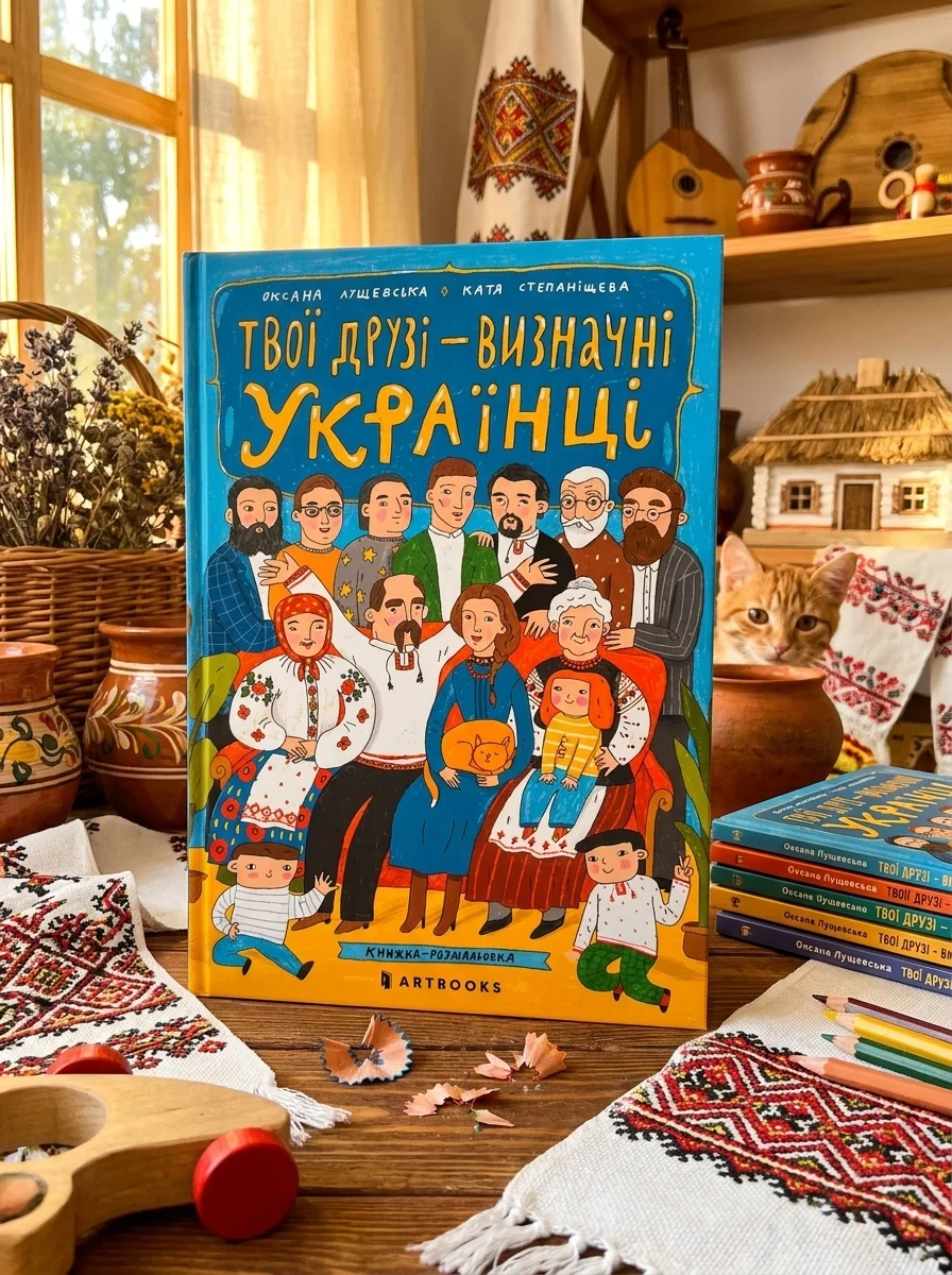 Твої друзi – визначні українці. Книжка-розмальовка — Пізнавальні книги для дітей