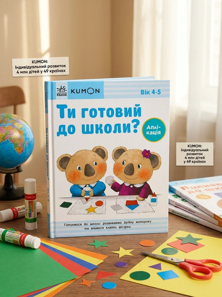 Ти готовий до школи? Аплікація. Від 4 років — Розвивальні книги