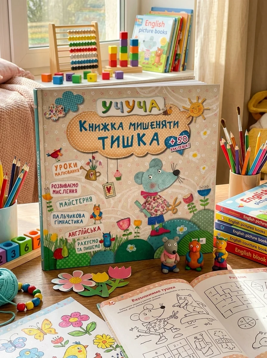 Учуча. Книжка мишеняти Тишка — Розвивальні книги