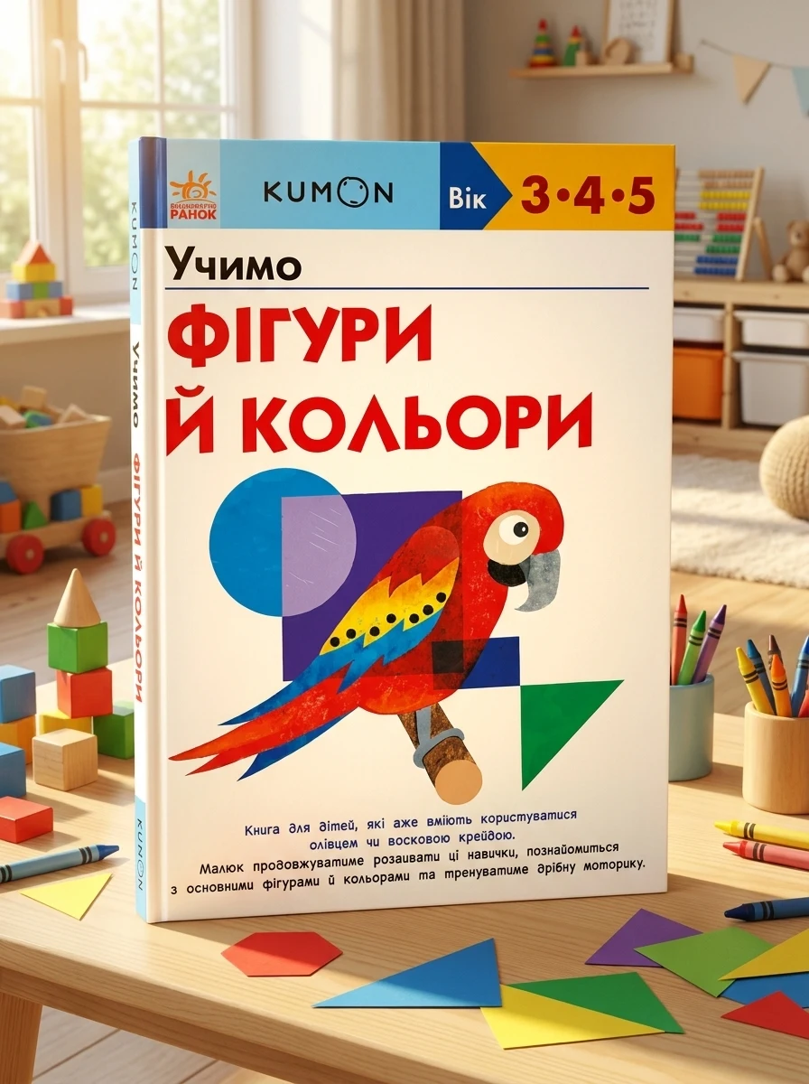 Учимо фігури й кольори — Розвивальні книги