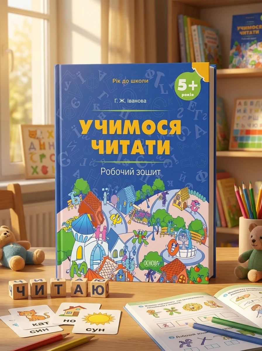 Учимося читати. Робочий зошит. Від 5 років — Розвивальні книги