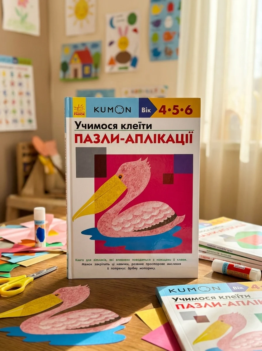 Учимося клеїти. Пазли-аплікації. 4-6 років — фото 2