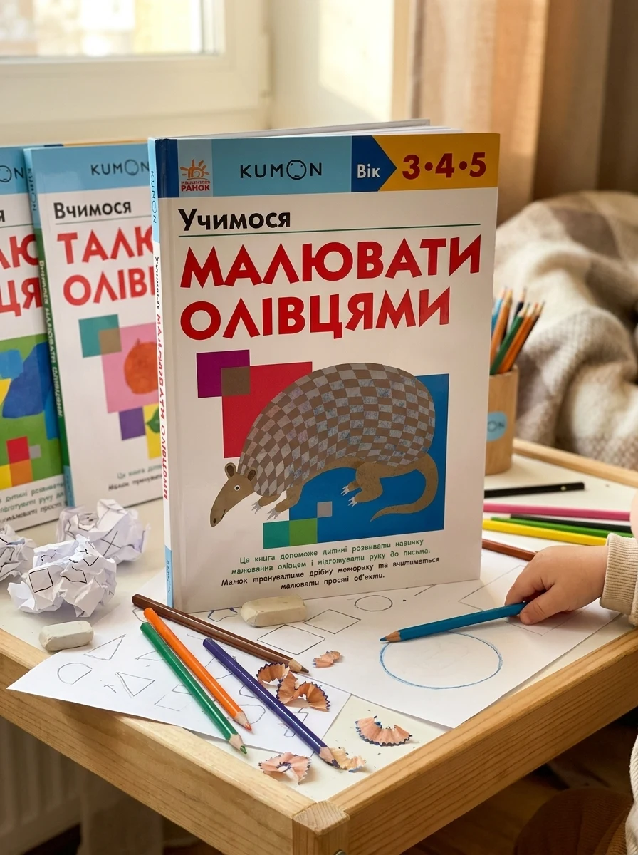 Учимося малювати олівцями — Розвивальні книги