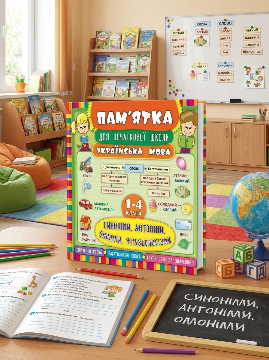 Українська мова. Синоніми, антоніми, омоніми, фразеологізми. 1-4 класи — Книги для школи