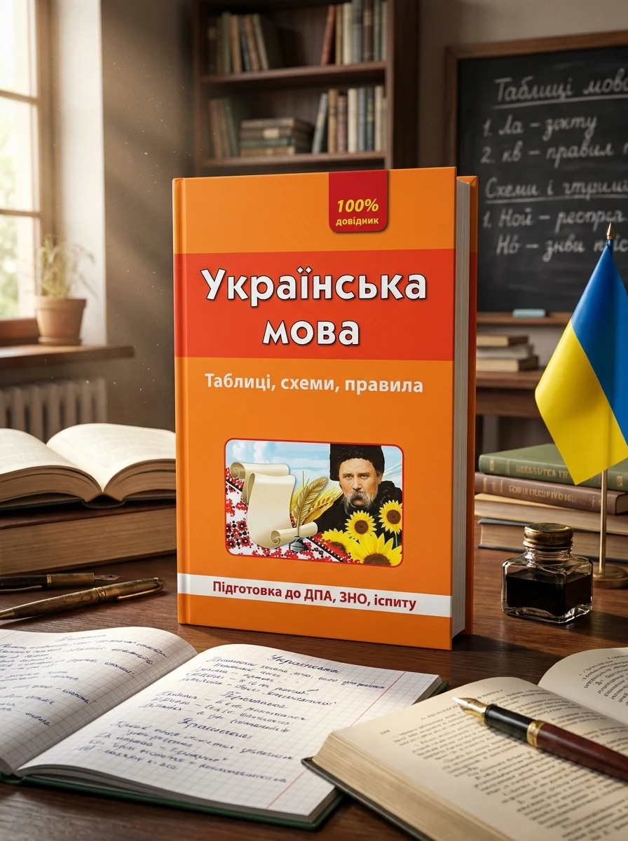 Українська мова. Таблиці, схеми, правила — Підготовка до школи
