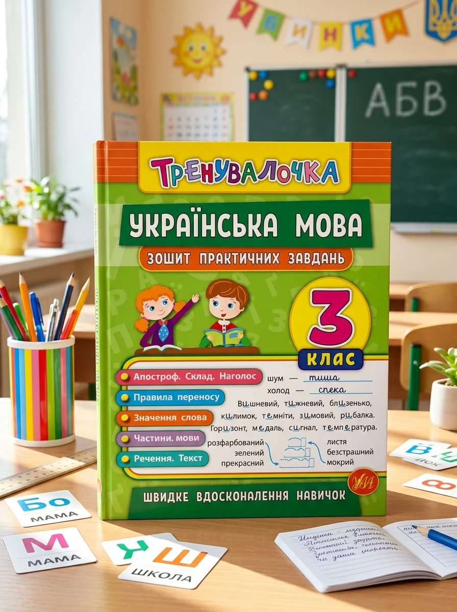 Українська мова. Тренувалочка. Зошит практичних завдань. 3 клас — Підготовка до школи