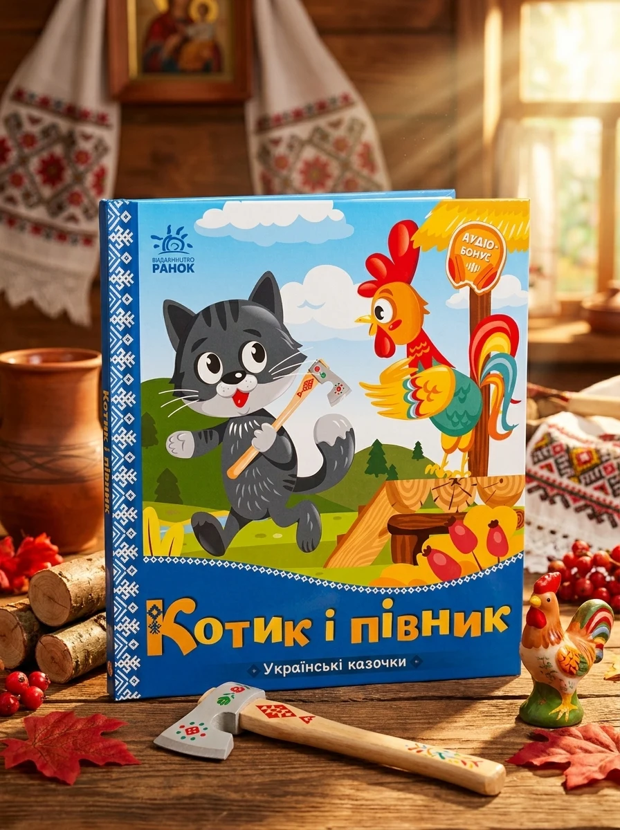 Українські казочки. Котик і півник — Казки