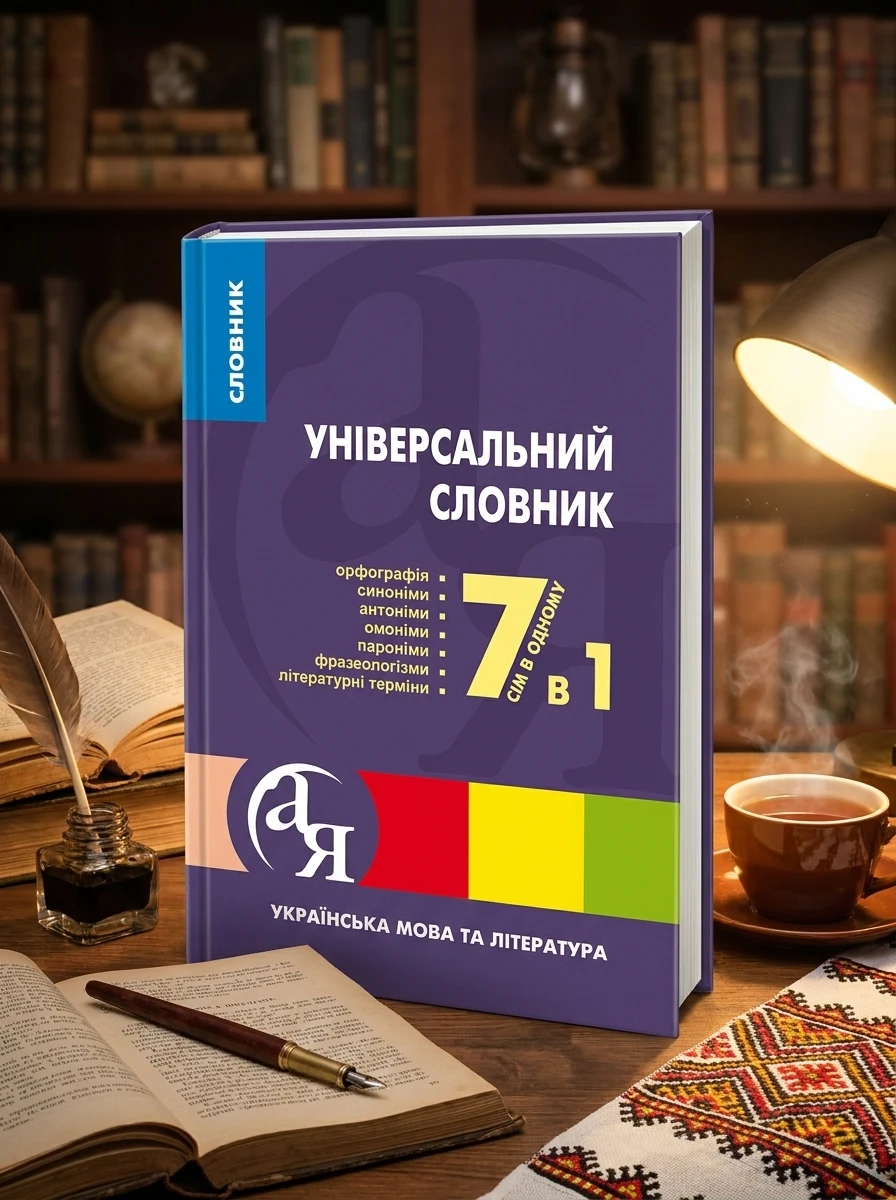 Універсальний словник 7 в 1. Українська мова та література — Довідкова література