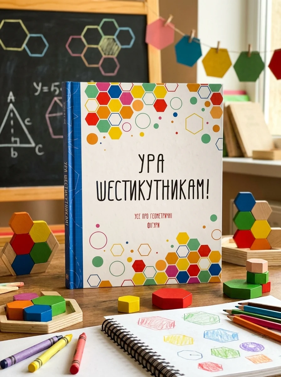 Ура шестикутникам! — Розмальовки для дітей