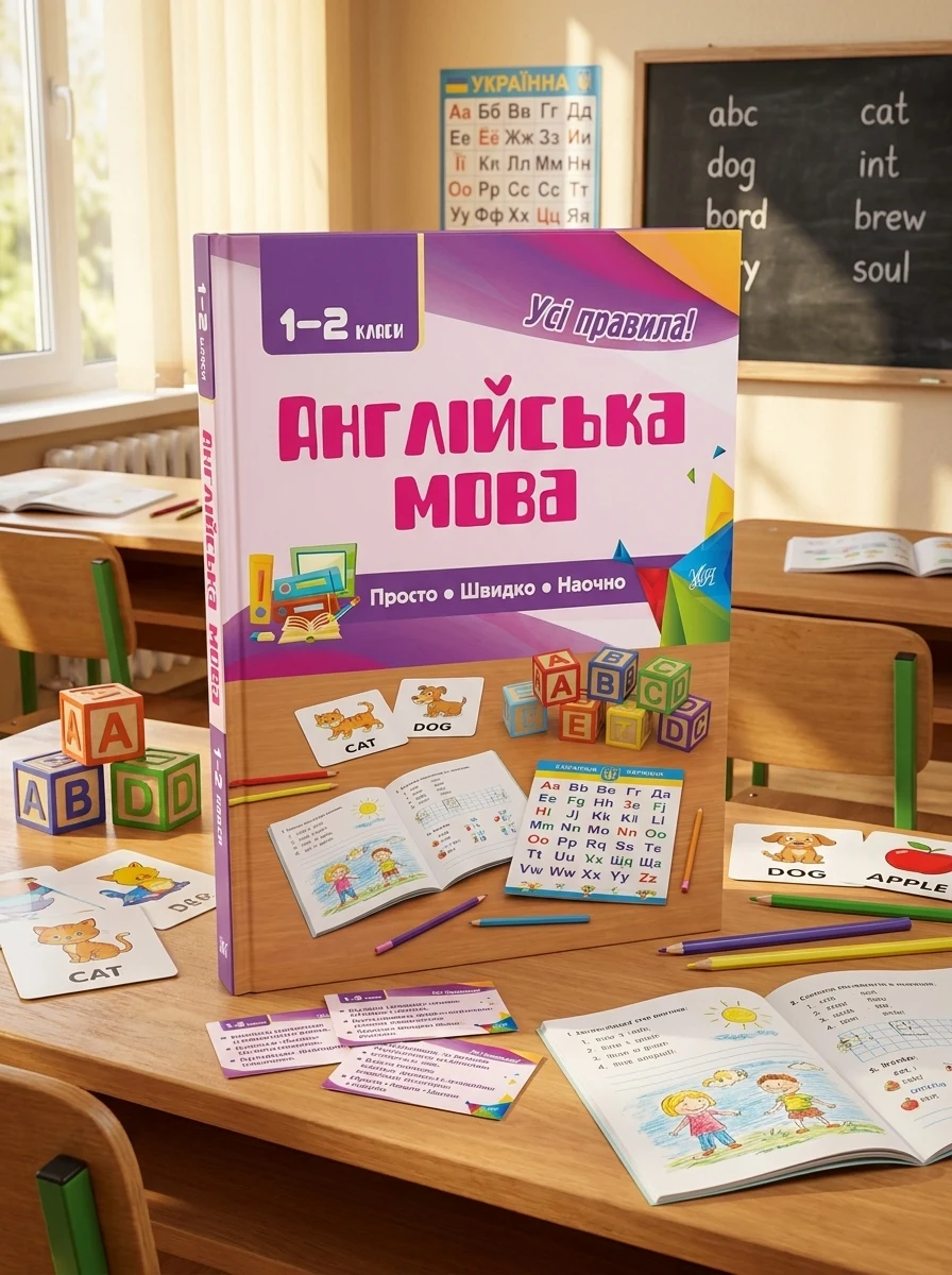 Усі правила. Англійська мова. Просто. Швидко. Наочно. 1-2 класи — Підготовка до школи