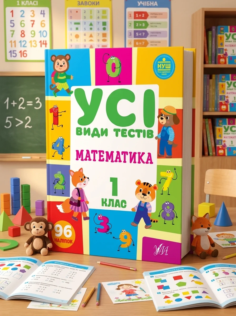 Усі види тестів. Математика. 1 клас — Книги для школи