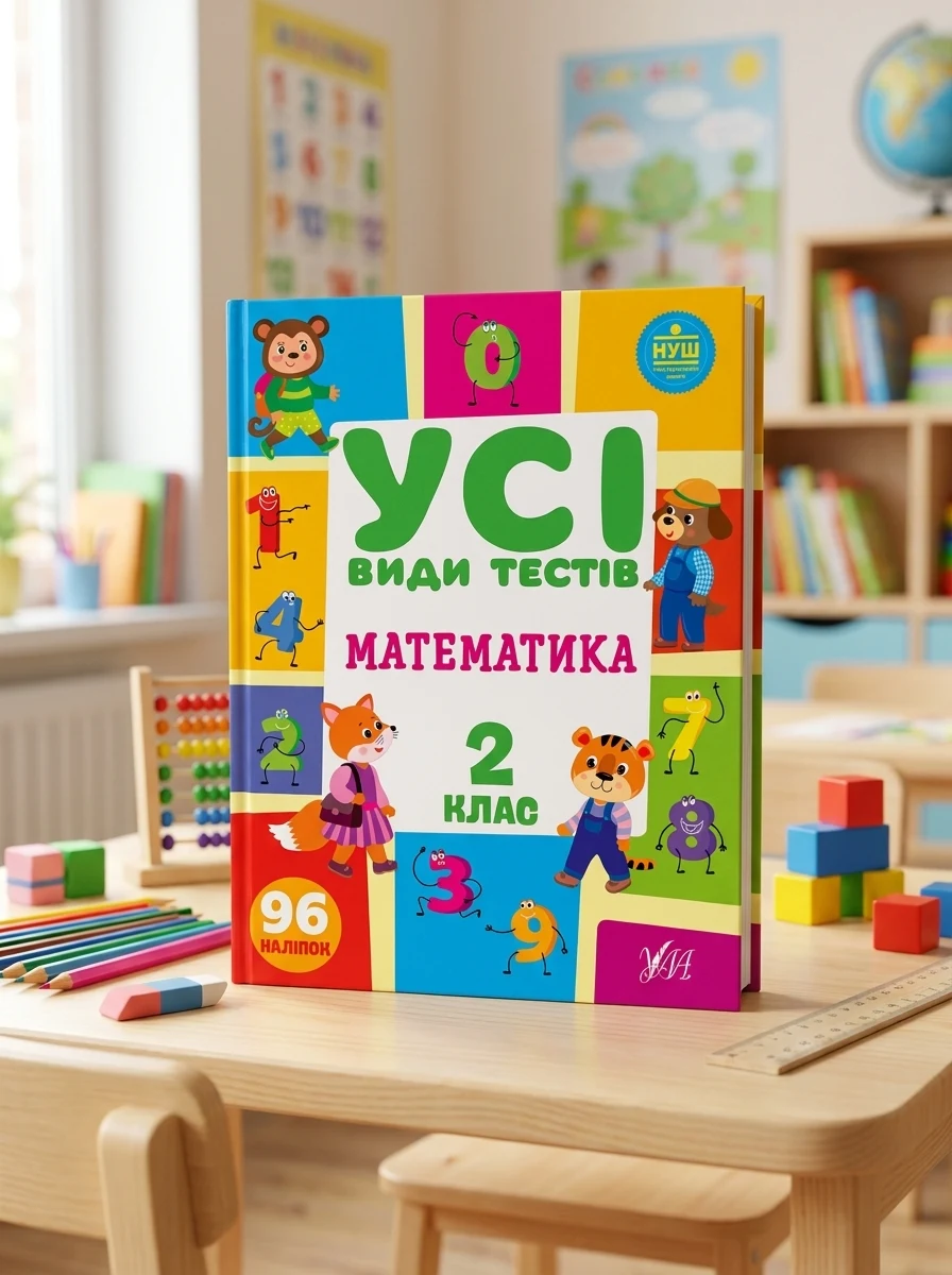 Усі види тестів. Математика. 2 клас — Книги зі шкільної програми